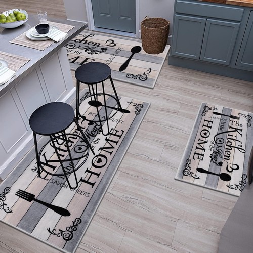 Vaukki Boho Kitchen Rug Sets 3 Pieces Washable Kitchen Mats for Floor Non Sli... - Picture 7 of 9
