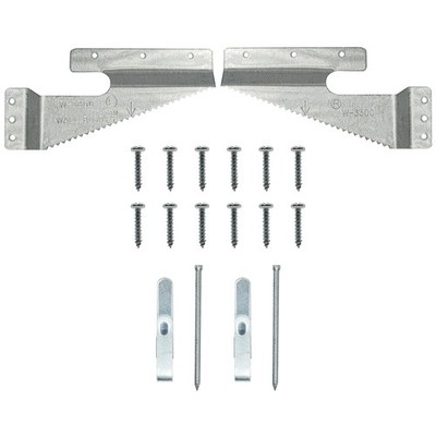 Wall Buddies Large Hanger for Wood Picture Frames - Supports 60 lbs - 5 Pack