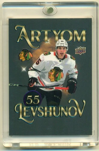 2025-26 Upper Deck Series 1 Bootleg SSP BL-18 ARTYOM LEVSHUNOV RC Blackhawks