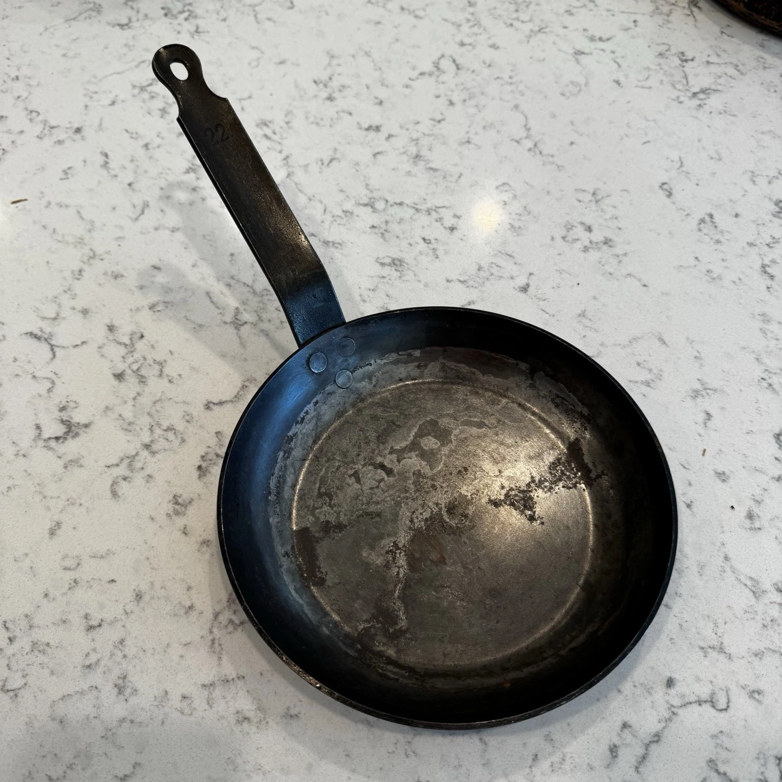Vtg Cordon Bleu Carbon Steel Pan 8.5” Skillet Omelettes Crepes Made France 22 BH