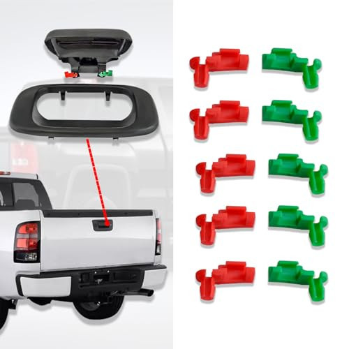 5 Pair Tailgate Handle Rod Clip, Left and Right Handle Rod Door Lock Clip