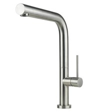 Luxurious Single Handle Kitchen Faucet Brushed Nickel Finish Nickel