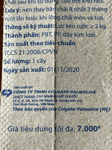 Colgate Premier Clean Toothbrush 7.000d Vietnam Toothbrush Vietnamese NEW 2020 - Picture 10 of 11