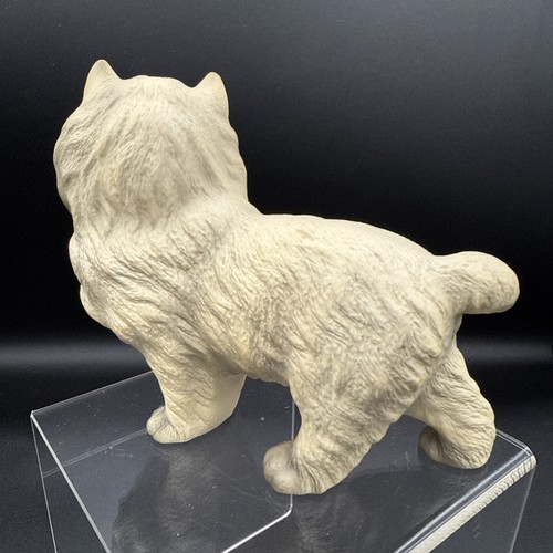 Harvey Knox Rare Vtg Realistic Persian Manx Cat Figurine With Glass Eyes HOGA - Picture 4 of 9