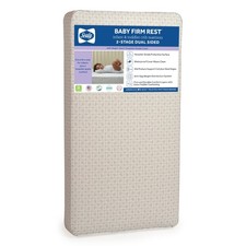 Crib Mattress Sealy Firm Rest 2 Stage 204 Coils Waterproof EM438-VIV1 Baby Gold