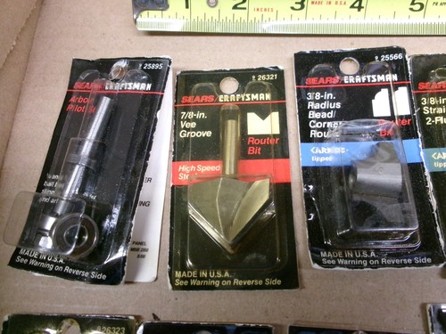 Craftsman USA 15-Piece Router Bit Assortment Set NOS - Bild 4 von 6