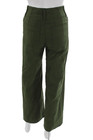 Maeve Anthropologie Women Cropped Chino Pants Green Button Size 24 — photo 3