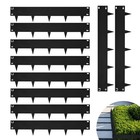 10Pcs Steel Landscape Edging 42"L x 7"H Garden Lawn Edging Border Metal Barrier-