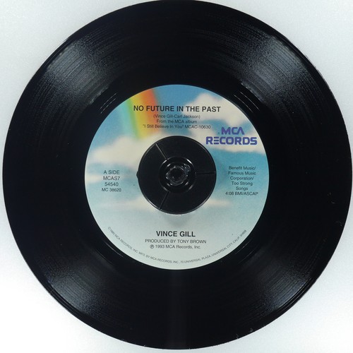 VINCE GILL No Future In The Past MCA RECORDS MCAS7 54540 NM 45rpm - Foto 2 di 4