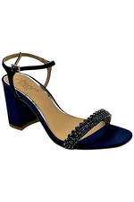 Jewel Badgley Mischka Women's Lori Block Heel Navy