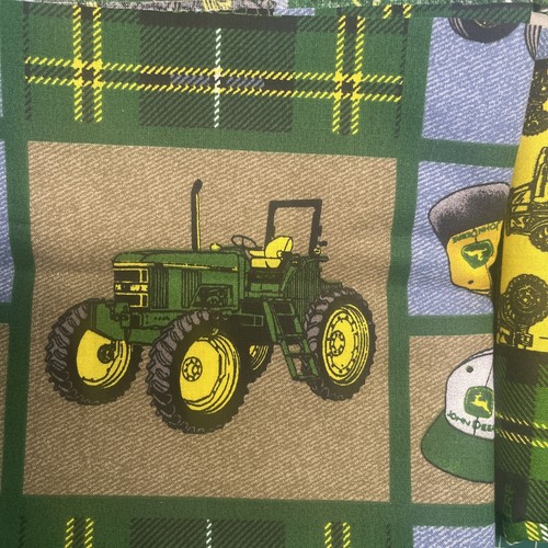 NEW Lot Of 4 One Yard Each John Deere tractor Fabric 43” Wide - Picture 3 of 10