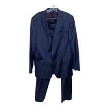 Brooks Brothers Suit Mens 41L 35 Navy Wool 1818 Regent Vitale Barberis Canonico