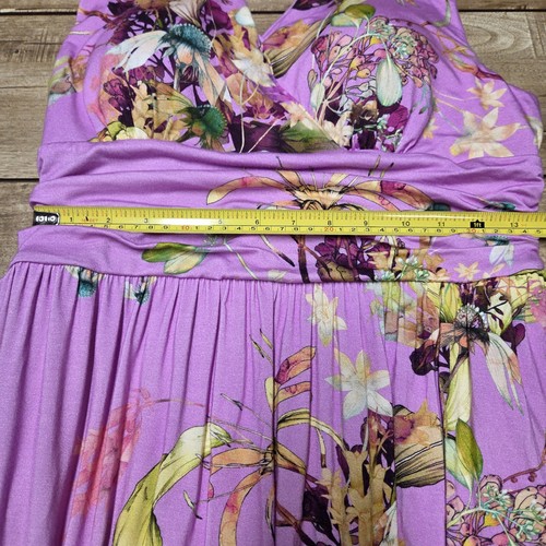 SOMA Soft Jersey Goddess Maxi Bra Dress Women XL Pink Floral Resortwear Cruise - Picture 6 of 14