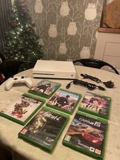 White Microsoft Xbox One S Games Console with official Controller - FIFA .