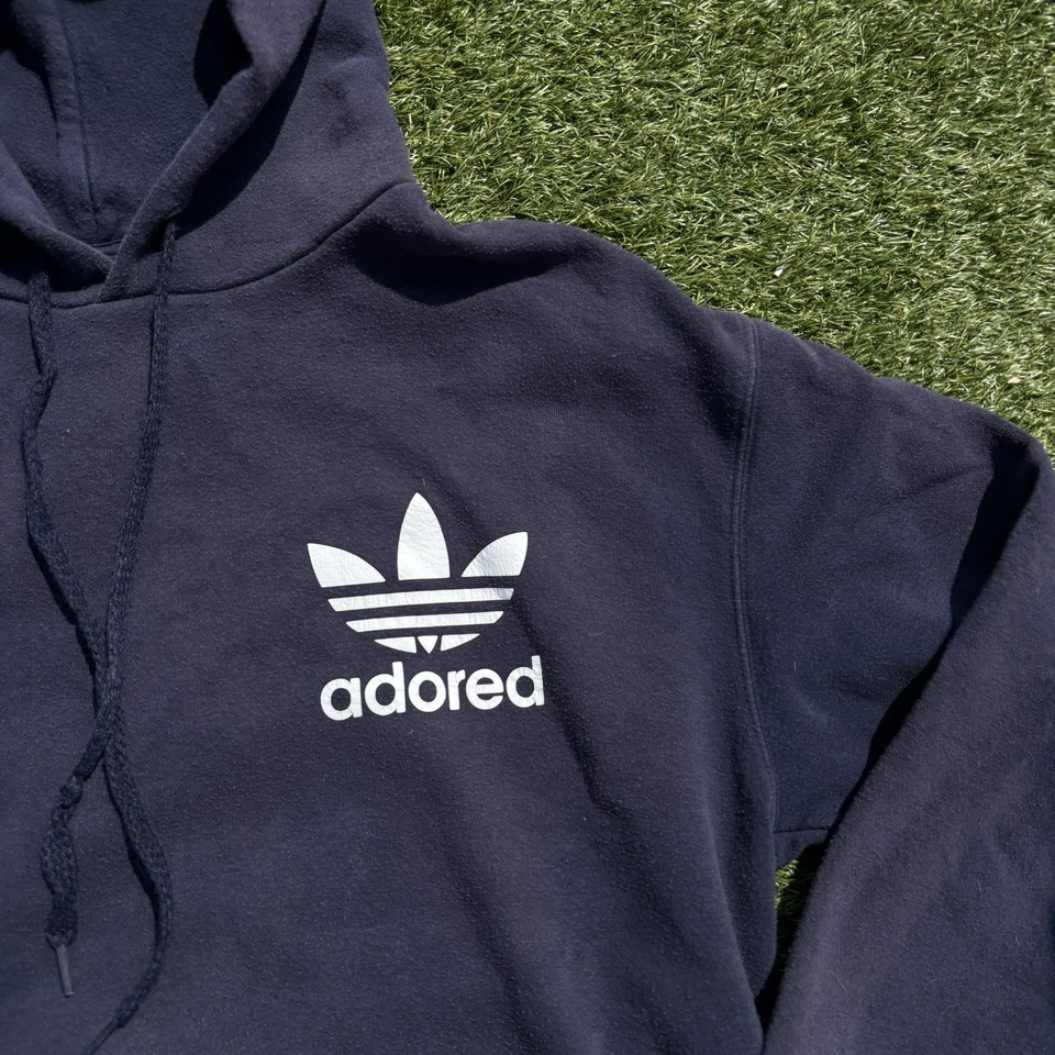 Vintage Stone Roses Adored Hoodie Yellow Large Black - Image 3 of 4