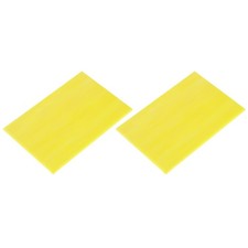 2 Pcs Stained Glass Sheet Mosaic Tile 7.9 Inch x 5.9 Inch Yellow