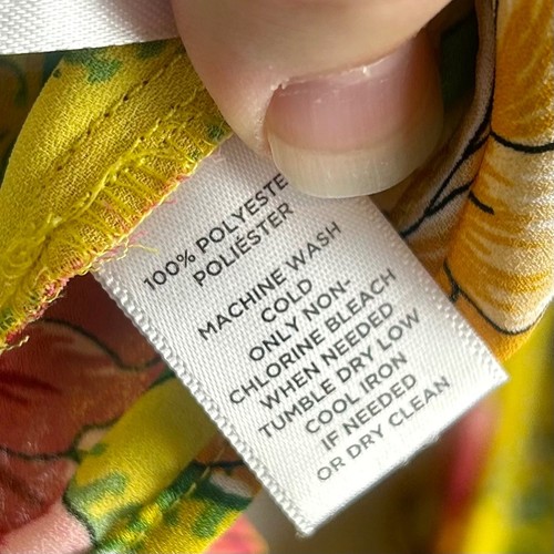 LOFT gelbe Bluse Blumenmuster Ballonärmel Rundhals Übergröße XXL romantisch - Bild 9 von 9