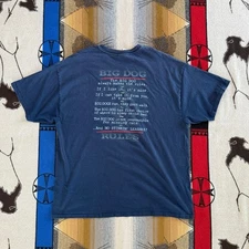 Vintage 90s Big Dogs Double Sided T-Shirt Size 2XL Big Dog Rules Funny Humor
