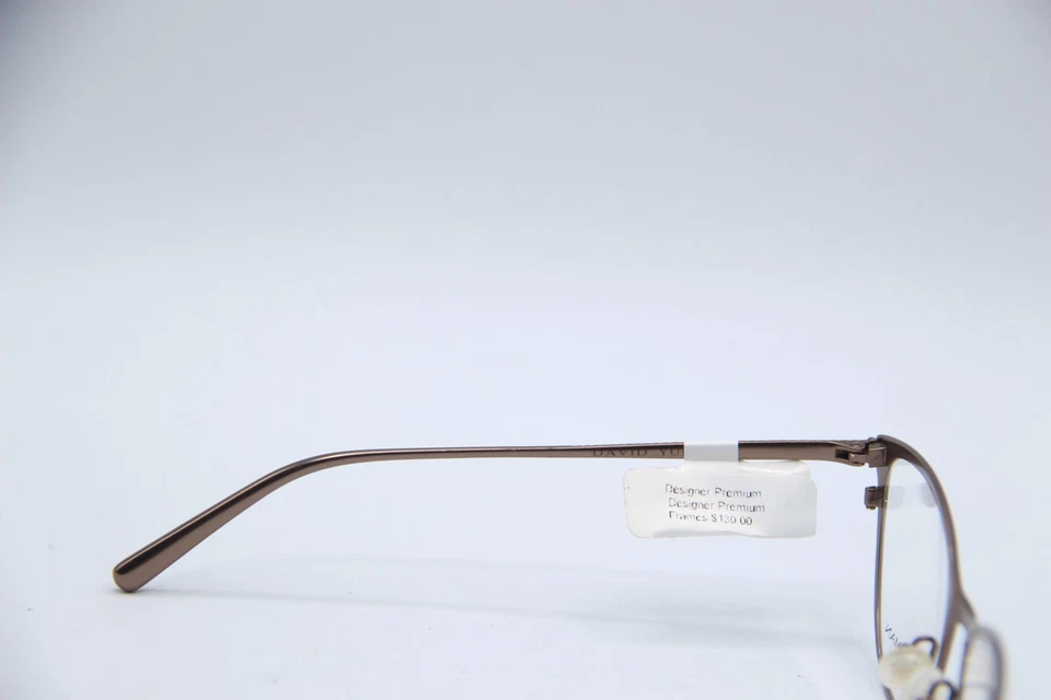 NEW DAVID YURMAN DY111 22 BROWN AUTHENTIC FRAMES EYEGLASSES 53-18 - Image 3 of 4