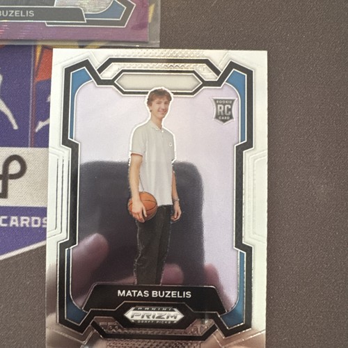 Matas Buzelis Lot (2) Prizm Draft Picks Purple Wave Variation, Base, & Insert - Bild 4 von 4