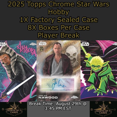 Jyn Erso 2025 Topps Chrome Star Wars Hobby - 1X Case Player BREAK #12 - Picture 3 of 3