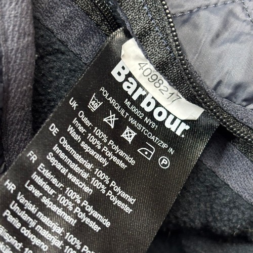 Barbour Jacket Adult Large Blue Vest Shooting Hunting Country Waistcoat Men - Picture 6 of 9