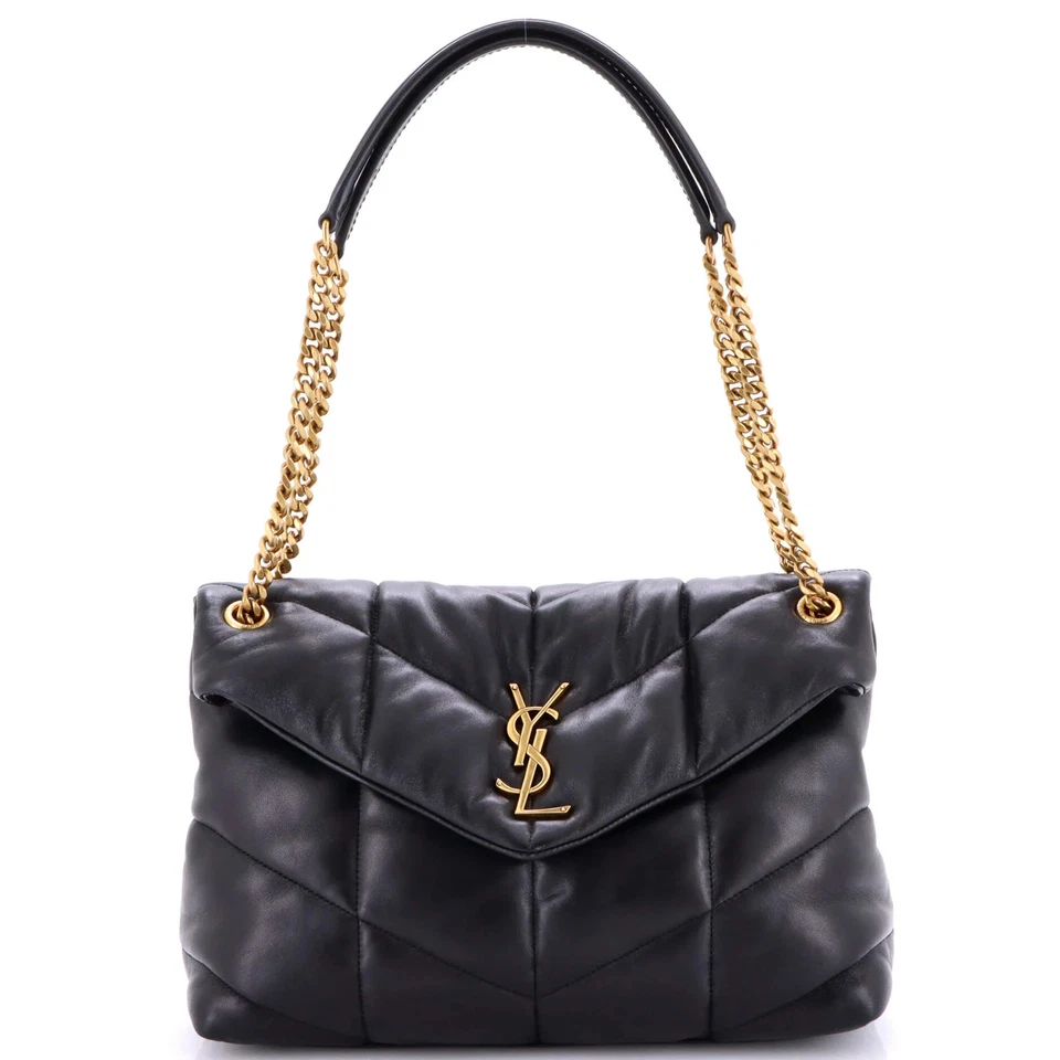 Saint Laurent Loulou Puffer Shoulder Bag Quilted Leather Medium