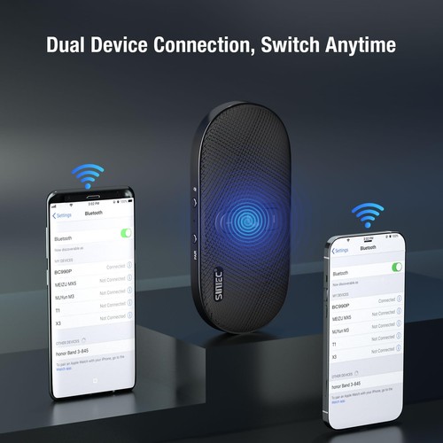 SUNITEC Manos Libres Coche Bluetooth 5.1 con Siri Asistente Indicaciones de Voz - Imagen 15 de 24