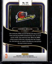 2025 Panini Select WNBA #191 Cheryl Miller Pink Camo Prizms #/175