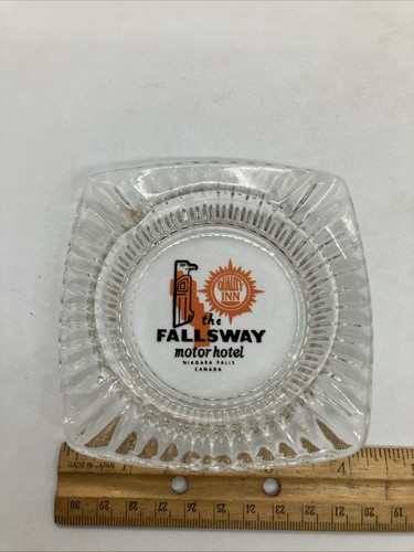 Ancien cendrier en verre FALLSWAY MOTOR HOTEL Niagra Falls - Photo 4/4