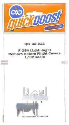 QBT32312 1:32 Quickboost F-35A Lightning II Remove Before Flight Covers (ITA