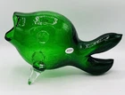 Blenko Glass 5433C Guppy Fish Vase Clover Crackle W/label 1st Quality