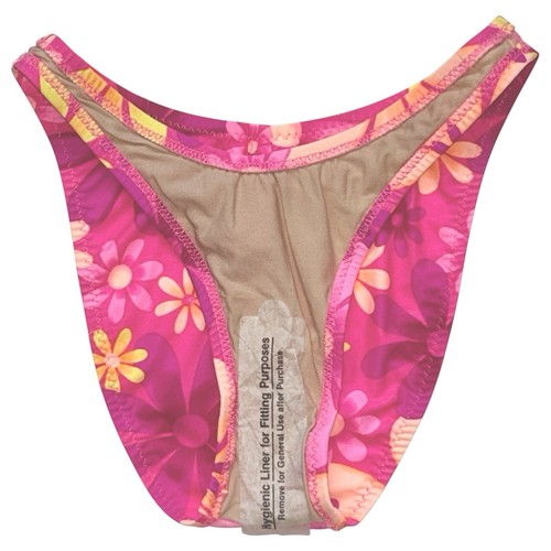 Vintage Y2K California Waves Bikini SMALL Bralette 2PC Swimsuit Bright Pink NWT - Picture 6 of 12
