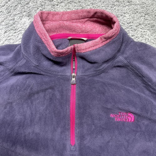 The North Face Collared Glacier Fleece Quarter Zip Purple & Pink -Women’s Size M - Picture 4 of 12