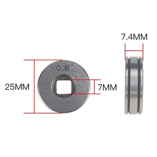 Wire Feed Roller Parts 0.6-0.8/0.8-1.0 Kunrle-Groove Mig Welder Hot sale - Picture 12 of 12