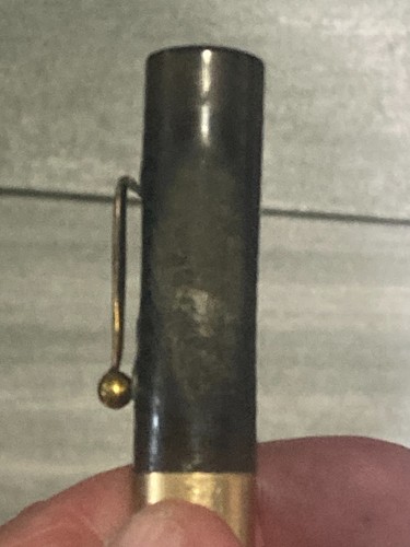 Vtg Webster Flattop Fountain Pen w 14K Nib Good Flex Unrestored 5 1/2" As Is Cap - Picture 6 of 14