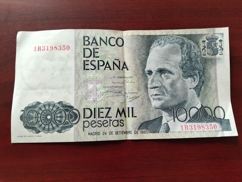 Spanien Banknote 10000 Peseten 1985 in sehr gutem Zustand +