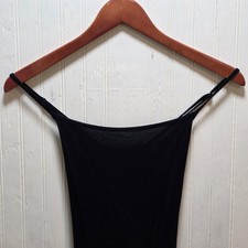 SheIn Dress Womens Small Black Strappy Bodycon Maxi Slip Spaghetti Tie Back