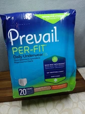 XL 2 Packs Prevail Per-Fit Adult Daily Underwear EXTRA Absorbency,  pcs total