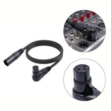 Premium XLR Mic Extension Cable 90 Degree Female to Straight Male for Studio