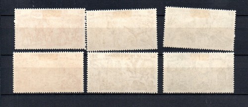 French Oceania 1946 old set Worldwar II stamps (Michel 207/12) nice MLH - Picture 2 of 2