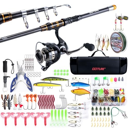Fishing Rod and Reel Combos,1.8M-2.7M Telescopic Fishing Pole Spinning Reel - Picture 2 of 8