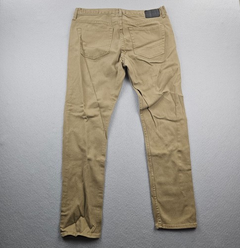 Bullhead Denim Co Jeans Mens 36x32 Beige Skinny Mid Rise Casual Stretch Urban - Picture 2 of 14