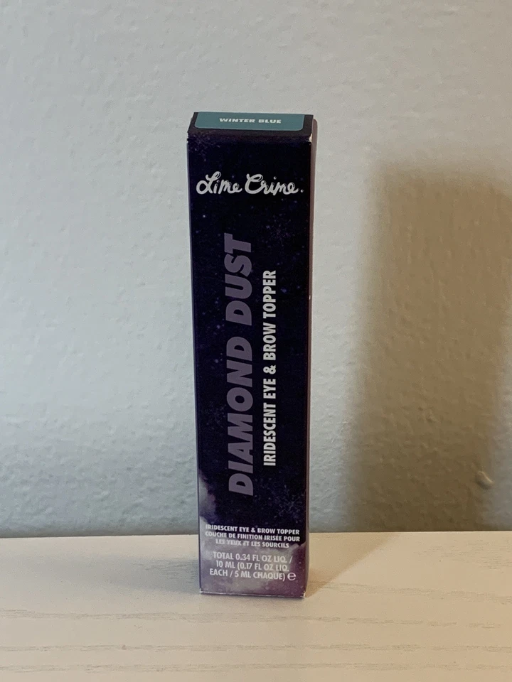 LIME CRIME DIAMANTE POLVO IRIDISCENTE BRILLO CEJAS TOPPER Invierno Azul Raro NUEVO Foto 3 de 4