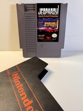 Jeopardy Based on the Top Hit TV Game Show (Nintendo NES, 1998) Authentic. Sleev