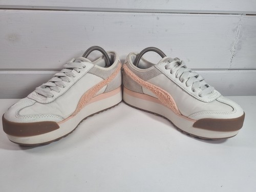 Puma Roma Amor Heritage Trainers Women's White/ Pink Platform UK 5.5 US 8 370947 - Picture 6 of 9