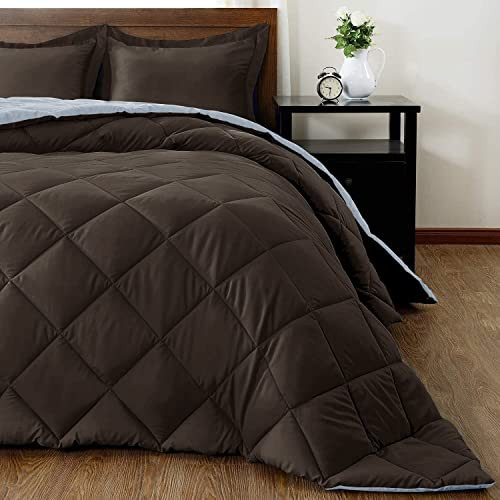 Lightweight Solid Comforter Set (King) with 2 Pillow Shams - 3-Piece Set - - Picture 3 of 8
