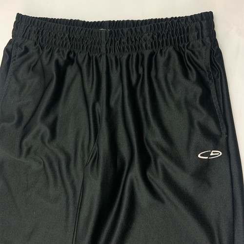 Vtg Champion Track Pants Boys XL Black White Satin Youth Basketball 28x29 READ - Picture 2 of 14