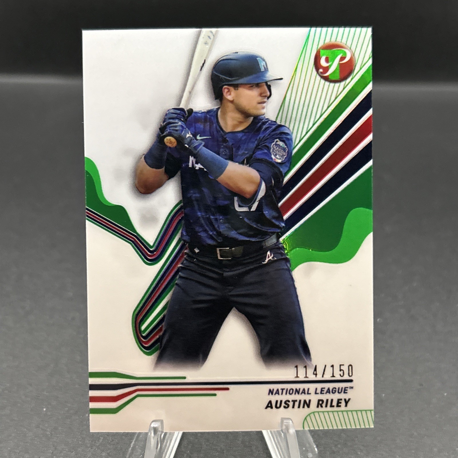 2024 Topps Pristine-Austin Riley Green Refractor 31/150 Braves #270