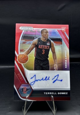 Terrell Gomez 2021 Panini Prizm Draft Picks Auto /199 Draft Picks Red #DP-TGO